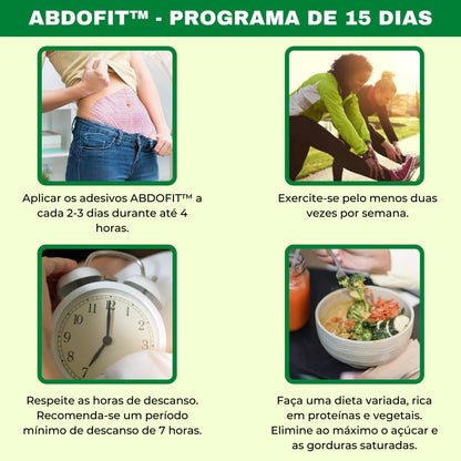 Adesivos Metabólicos Abdominais + Detox com Fórmula Natural Fithes