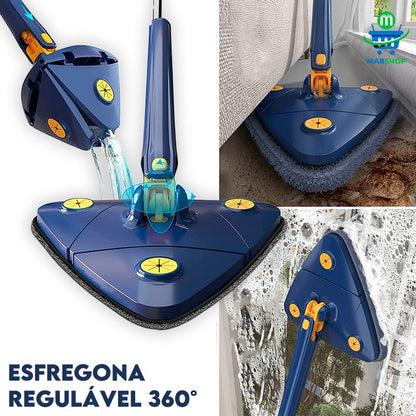 Esfregona Regulável 360° + 3 RECARGAS